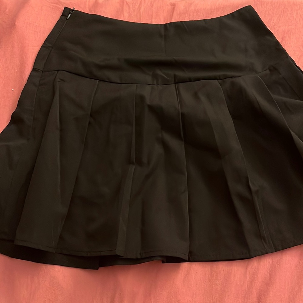 Black mini skirt